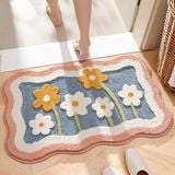  Thảm lông hoa tulip viền lượn sóng 