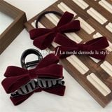  Kẹp/dây nơ kép nhung 