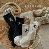  Tất cao cổ nơ nhí gân nổi Kid 