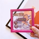 Hộp 4 kẹp vintage + 2 chun nơ 