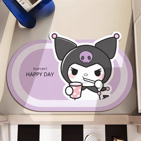  Thảm mút dẹt Kuromi đánh răng 40x60cm 