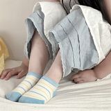  Tất Kid lười kẻ xanh vàng 