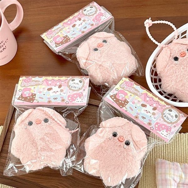  Móc khoá heo bông má ngọc 