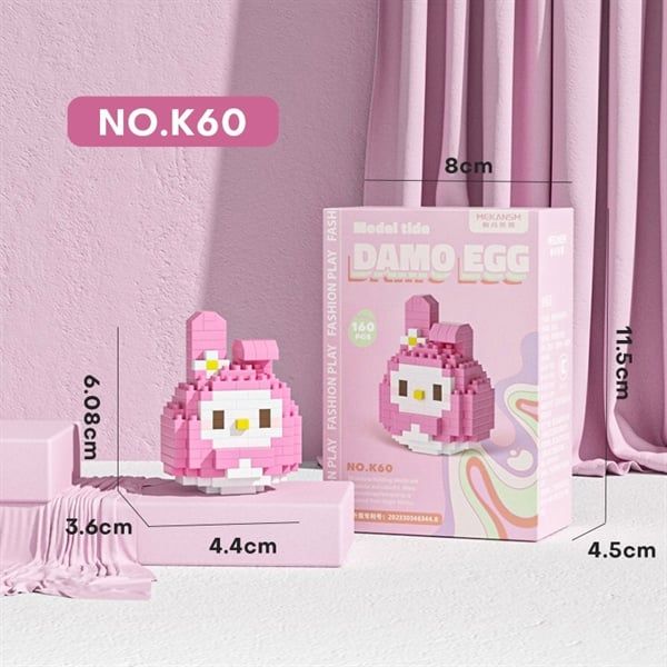  Xếp hình Damo Egg mini 