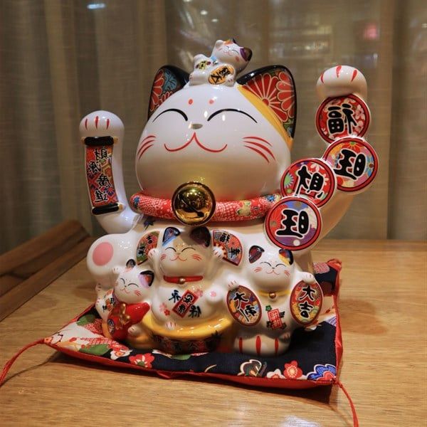  Mèo thần tài vẫy tay dây tiền xu 