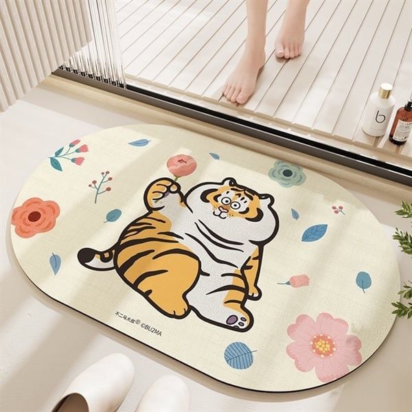  Thảm mút hổ bầu dục 40x60cm 