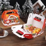  Hộp quà chữ nhật quai xách 16cm Giáng Sinh 