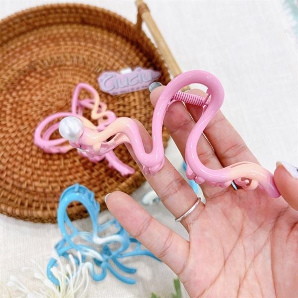  Kẹp càng cua bướm lượn sóng 