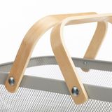 Giỏ sắt quai gỗ 40x25x18cm 