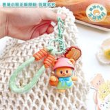  Móc khoá Butter Bear xách giỏ bánh 