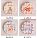  Gương gập gấu kẻ caro 