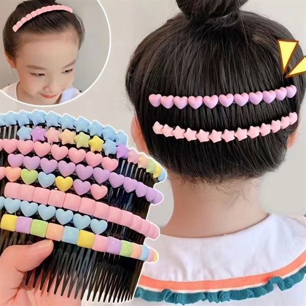  Lược cài tóc đính hình màu sắc 