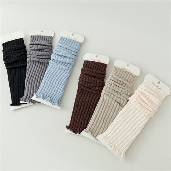  Tất Mihimihi ống đồng không bàn chân gân dọc 