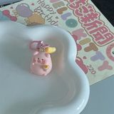  Móc khoá mini heo béo sao vàng 