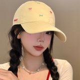  Mũ lưỡi trai nơ nhí nhiều màu 