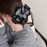  Scrunchies kẻ caro viền đen 