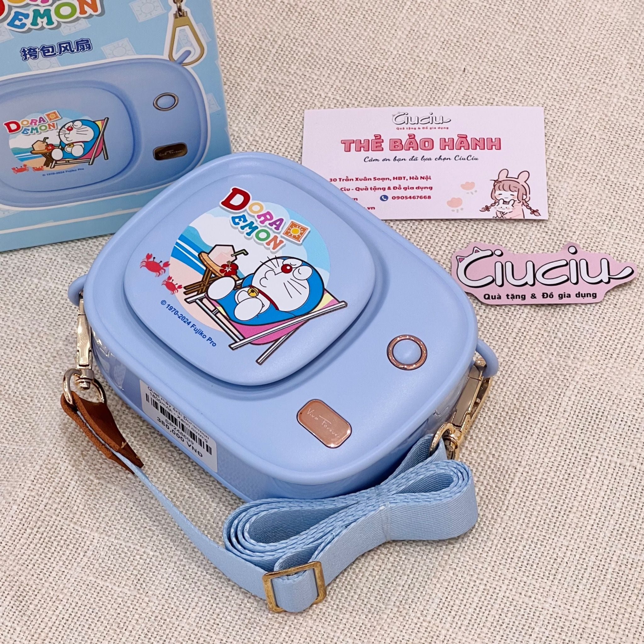  Quạt máy ảnh Doraemon 1800mAh 