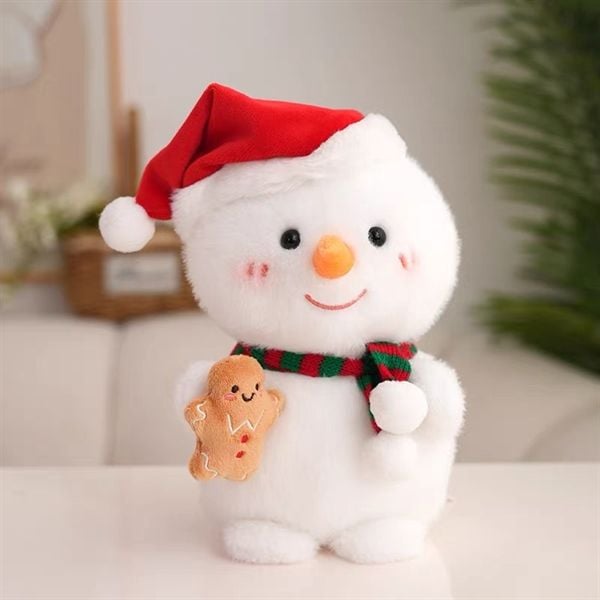  Người tuyết bông ôm bánh gừng 23cm 