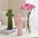  Lọ hoa thuỷ tinh cổ bầu đế cao 29cm 
