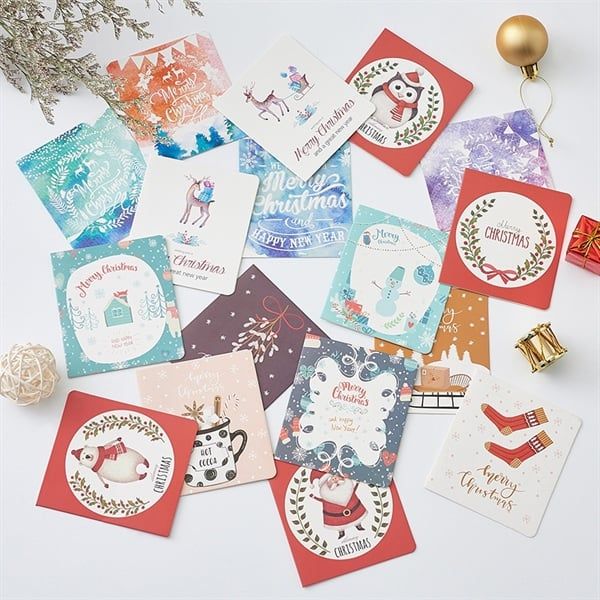  Thiệp Giáng Sinh gập đơn giản các mẫu 