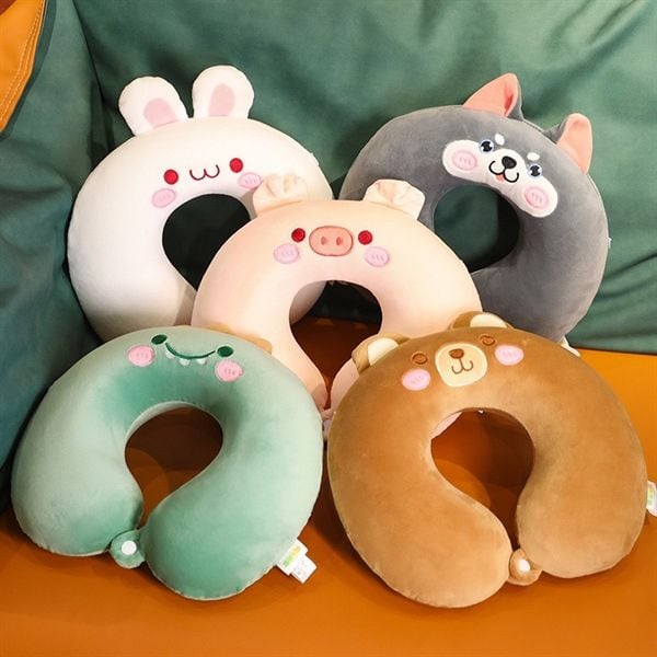  Gối cổ thú trơn 