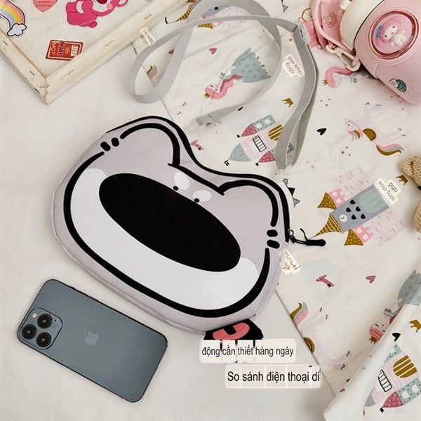  Túi cún xám lè lưỡi 