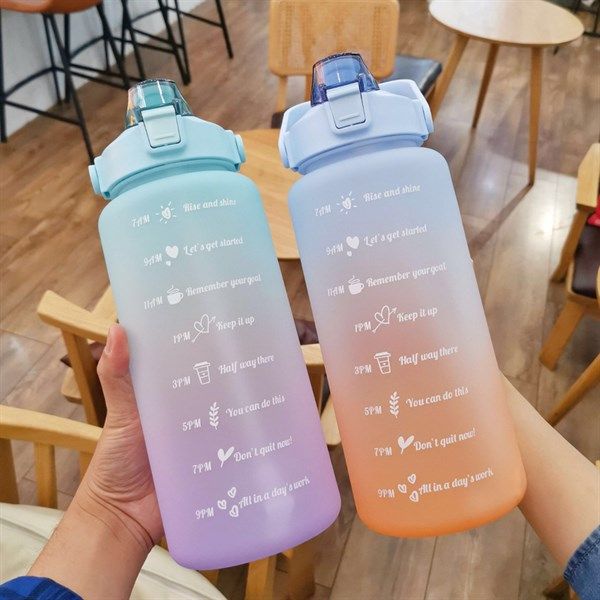  Bình nước slogan ombre 2000ml 