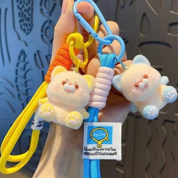  Móc khoá mèo lông nhung 