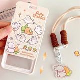  Đeo thẻ kèm móc khoá đàn thỏ carrot 
