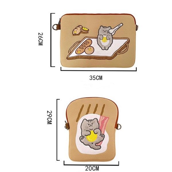  Túi laptop mèo trứng ốp 