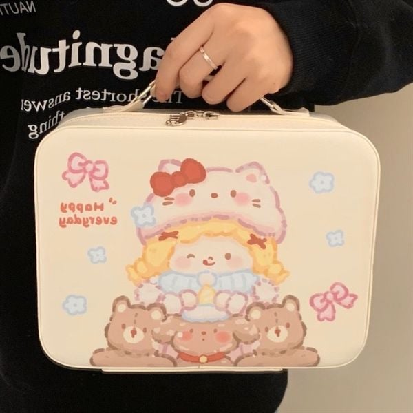  Cốp vali mini 24x18x11 - Mũ Hello Kitty 
