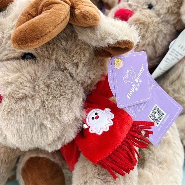  Tuần lộc bông Giáng Sinh quàng khăn đỏ 