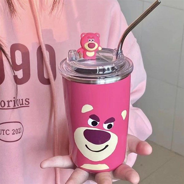  Cốc giữ nhiệt Lotso ống hút 500ml 