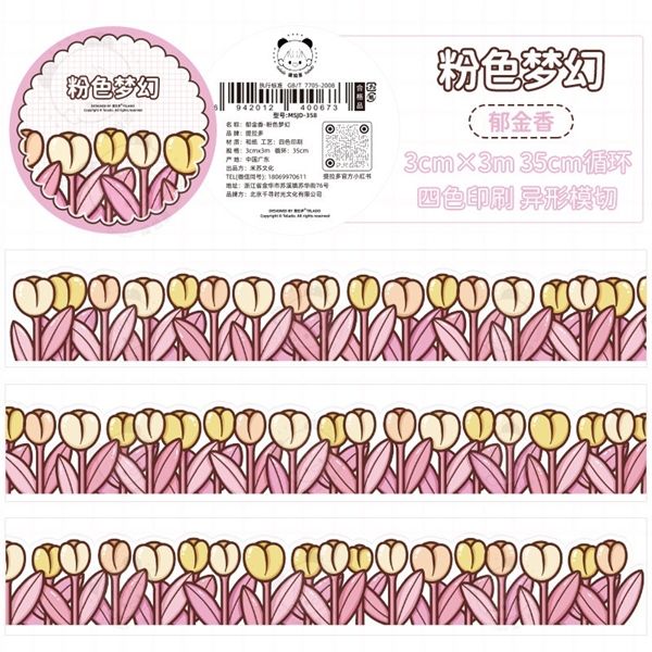  Washi tape dải hình dài Telado 