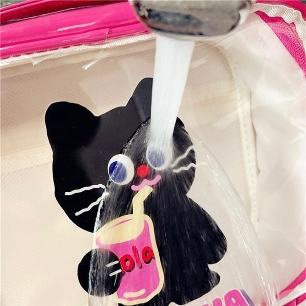  Túi hộp chống nước mèo đen Love ya 