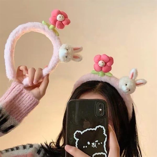  Bờm thỏ hoa bông hồng 