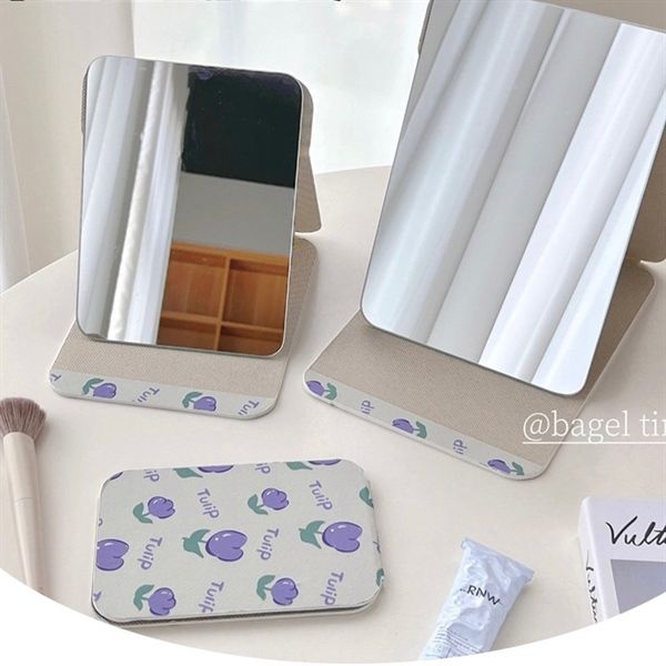  Gương gập hoa tulip tím 