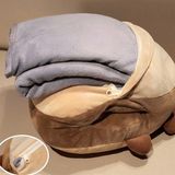  Gối kèm chăn Capybara có ủ tay 