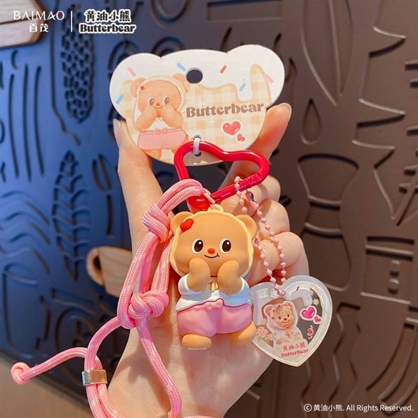  Móc khoá gấu Butter Bear 