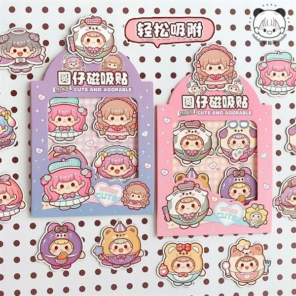  Set 4 Sticker nam châm bé Telado 