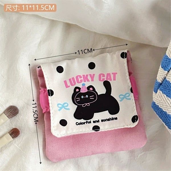  Túi vải mini quai chun 11cm 