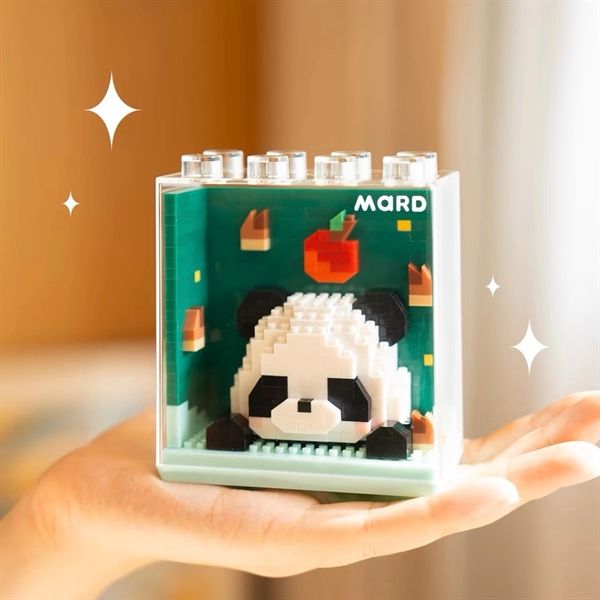  Xếp hình thú hộp kính 9x9cm 