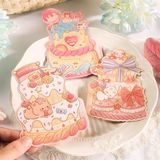  Thiệp bánh sinh nhật gấu thỏ + bao thư 