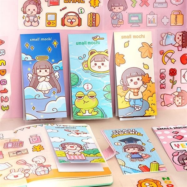  Sticker chống nước Small Mochi 6 tờ 