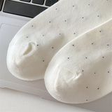  Tất Xiaohesi chấm bi cún xúc xích 