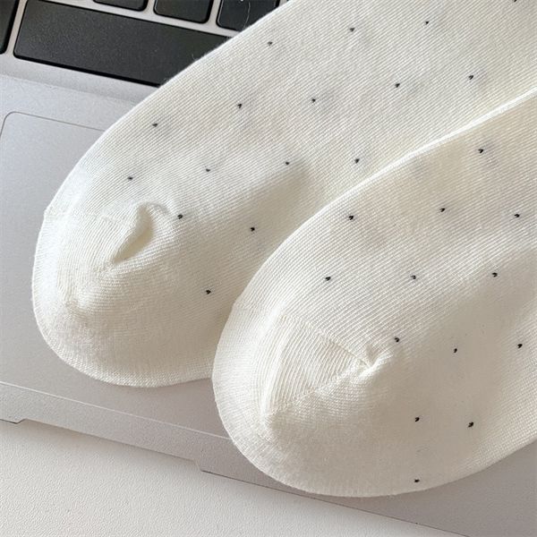  Tất Xiaohesi chấm bi cún xúc xích 