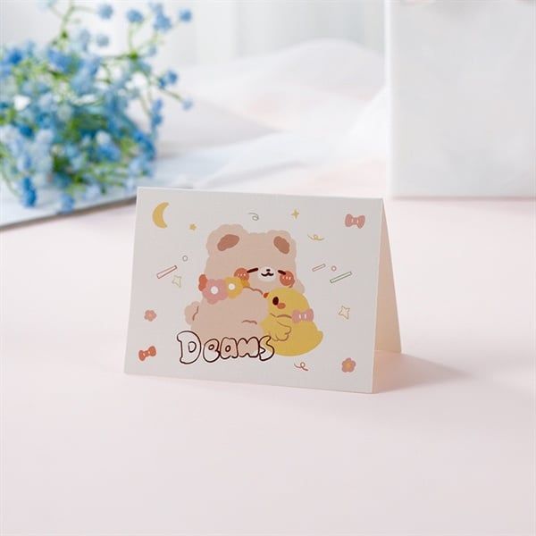  Thiệp gập đơn giản thú dễ thương 