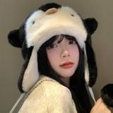  Mũ bịt tai bông cánh cụt 