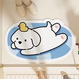  Thảm mút dẹt Cún đội vịt 40x60cm 