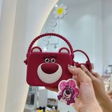  Túi silicon gấu Lotso vuông 12x10cm 